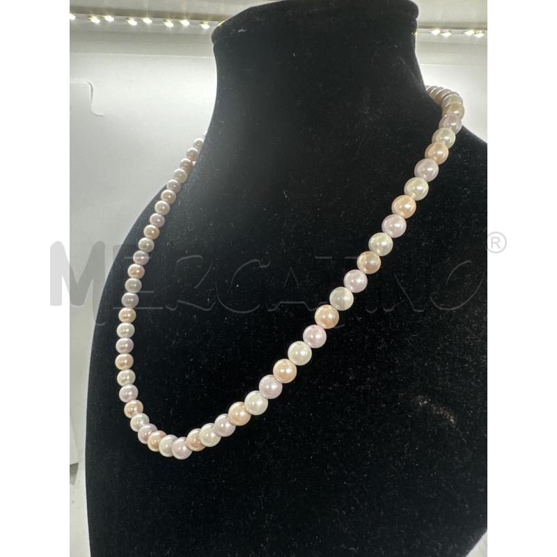 COLLANA IVOGUE PERLE BIANCO ROSA | Mercatino dell'Usato Roma tor tre teste 2