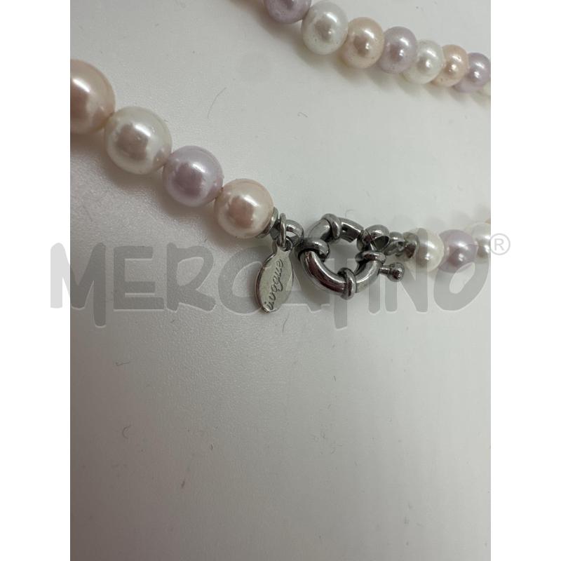 COLLANA IVOGUE PERLE BIANCO ROSA | Mercatino dell'Usato Roma tor tre teste 4