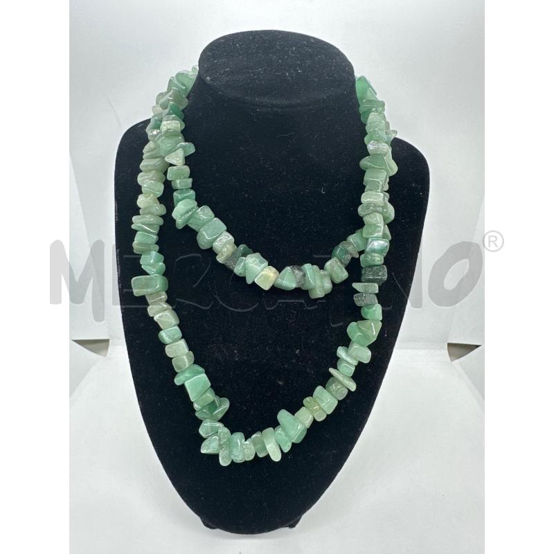 COLLANA LUNGA SASSOLINI QUARZO VERDE | Mercatino dell'Usato Roma tor tre teste 1