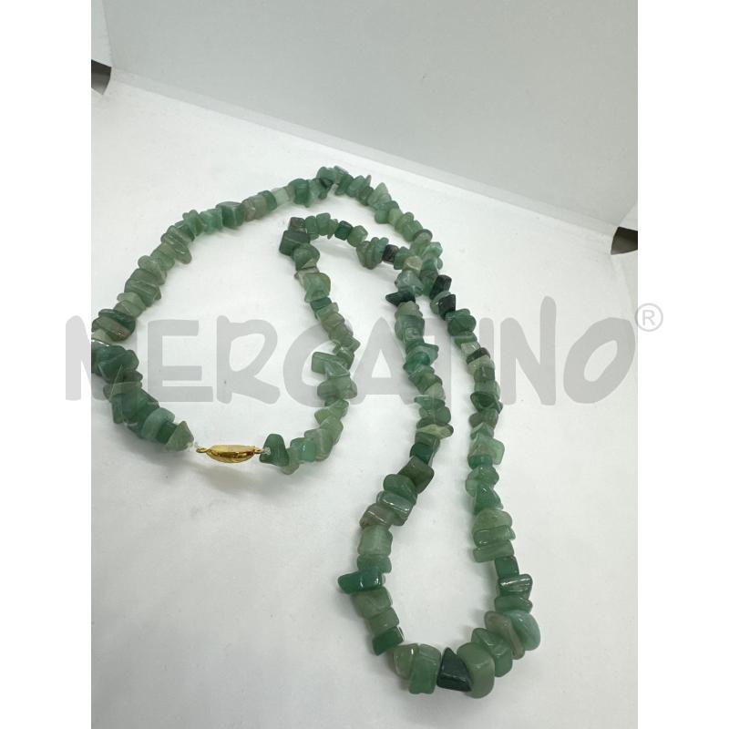 COLLANA LUNGA SASSOLINI QUARZO VERDE | Mercatino dell'Usato Roma tor tre teste 4