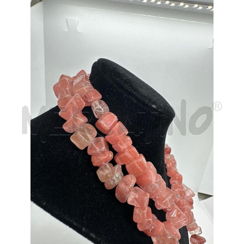 COLLANA LUNGA SASSOLINI QUARZ ROSA SALM | Mercatino dell'Usato Roma tor tre teste 3