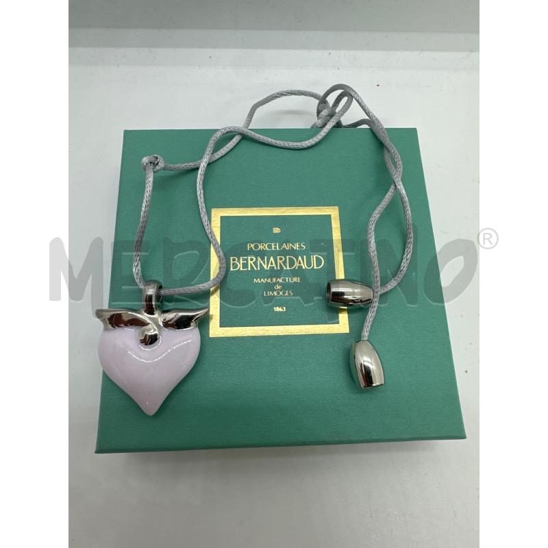 COLLANA PORCELAINES BERNARDAUD CUORE  | Mercatino dell'Usato Roma tor tre teste 1