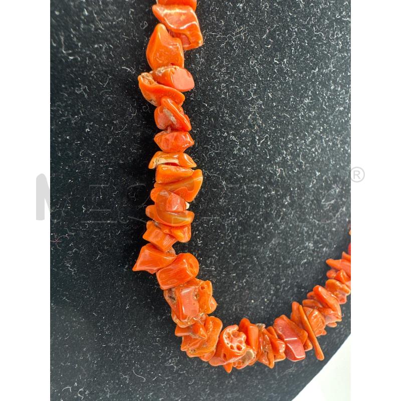 COLLANA SASSOLINI CORAL ROSSO | Mercatino dell'Usato Roma tor tre teste 2