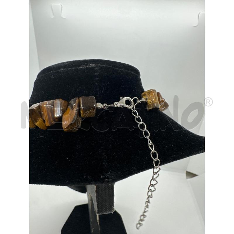 COLLANA SASSOLINI OCCHIO DI TIGRE | Mercatino dell'Usato Roma tor tre teste 3