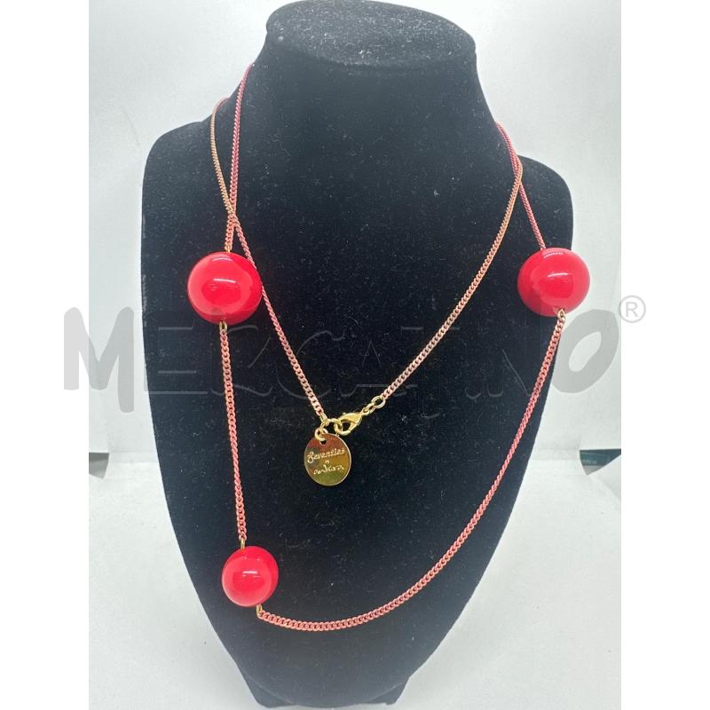 COLLANA SEVENTIES BY ANTURA PALLOCCA FUXIA | Mercatino dell'Usato Roma tor tre teste 1