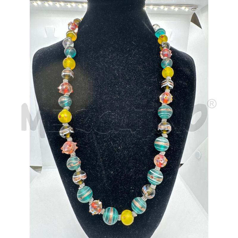COLLANA  MURANO  COLORATA  | Mercatino dell'Usato Roma tor tre teste 1