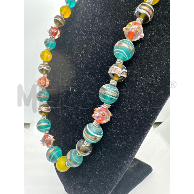 COLLANA  MURANO  COLORATA  | Mercatino dell'Usato Roma tor tre teste 2