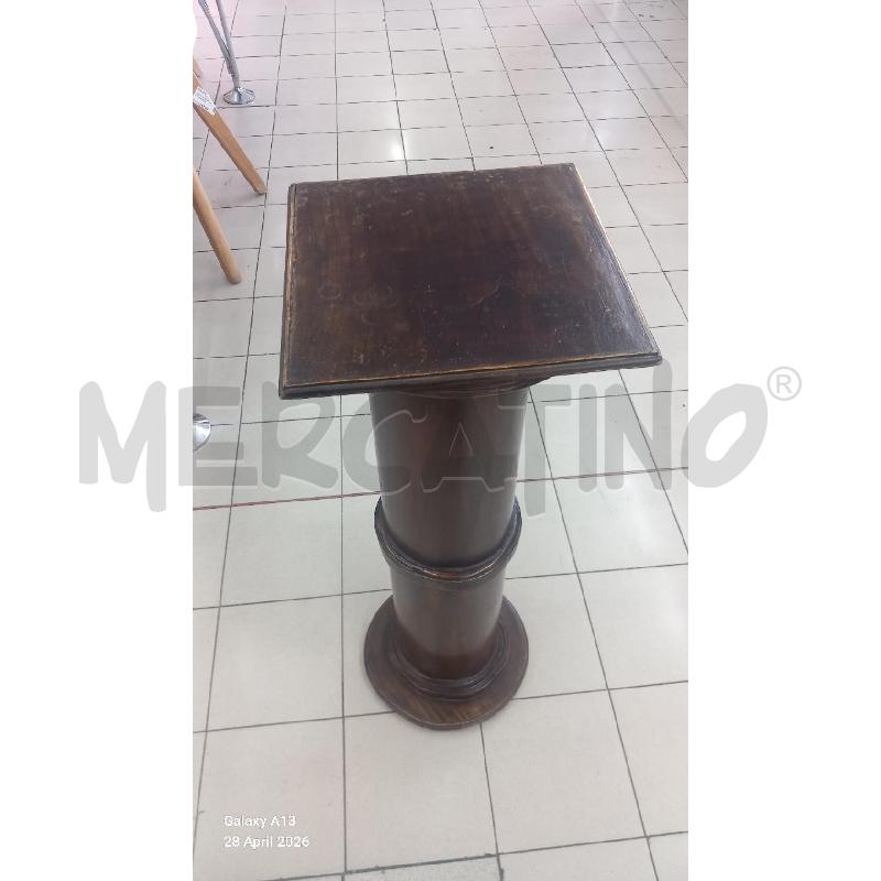 COLONNA PORTA TELEFONO VASO IN MOGANO | Mercatino dell'Usato Roma tor tre teste 1