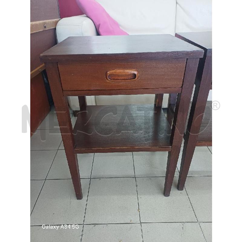 COMODINI COPPIA LEGNO 1 CASSETTO | Mercatino dell'Usato Roma tor tre teste 2