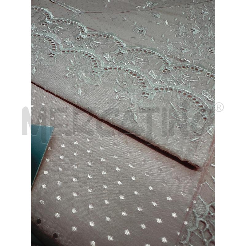 COMPL LETTO MATR FG ROSA POIS RASO RICAMI | Mercatino dell'Usato Roma tor tre teste 2