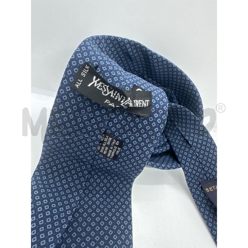 CRAVATTA YSL BLU  ROMBI  | Mercatino dell'Usato Roma tor tre teste 3