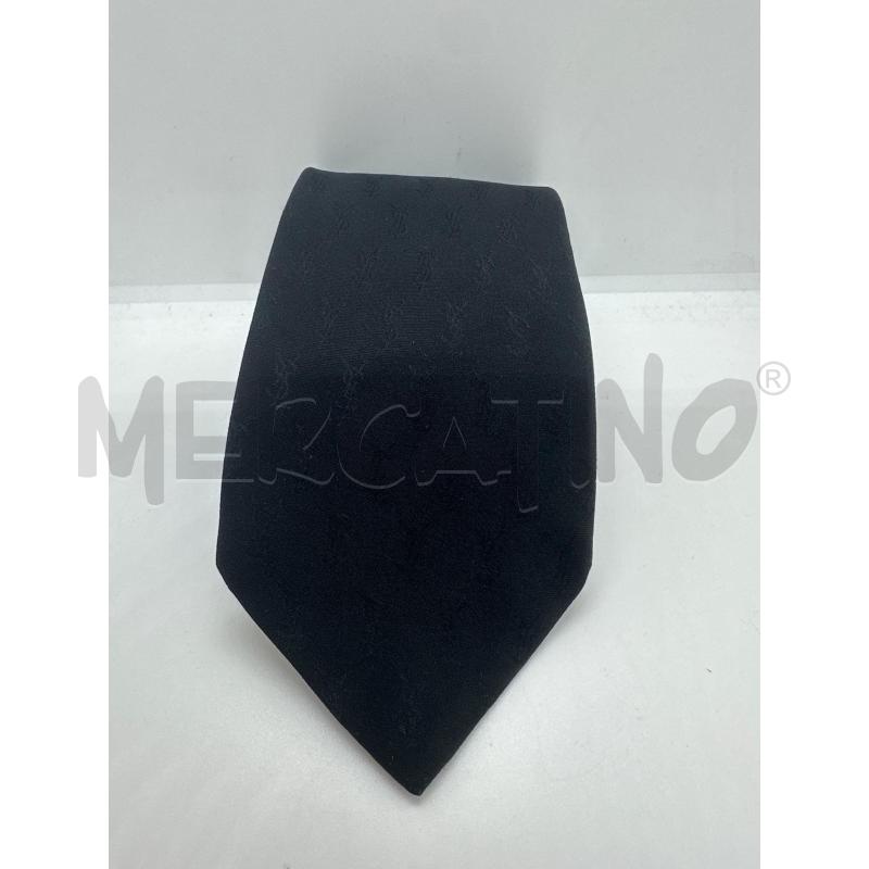 CRAVATTA  YVESSAINTLAURENT NERA RASATA | Mercatino dell'Usato Roma tor tre teste 1