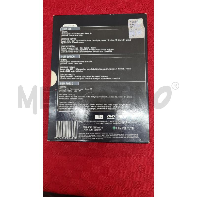 DVD COFANETTO TRE COLORI | Mercatino dell'Usato Roma tor tre teste 2