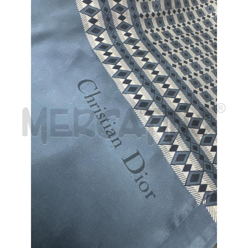 FOULARD CHRISTIAN DIOR BLU ROMBI | Mercatino dell'Usato Roma tor tre teste 2