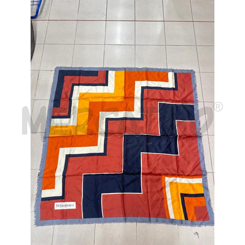 FOULARD YVES SAINT LAUREN ARANCIO BRDX | Mercatino dell'Usato Roma tor tre teste 1