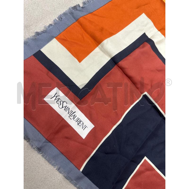 FOULARD YVES SAINT LAUREN ARANCIO BRDX | Mercatino dell'Usato Roma tor tre teste 2