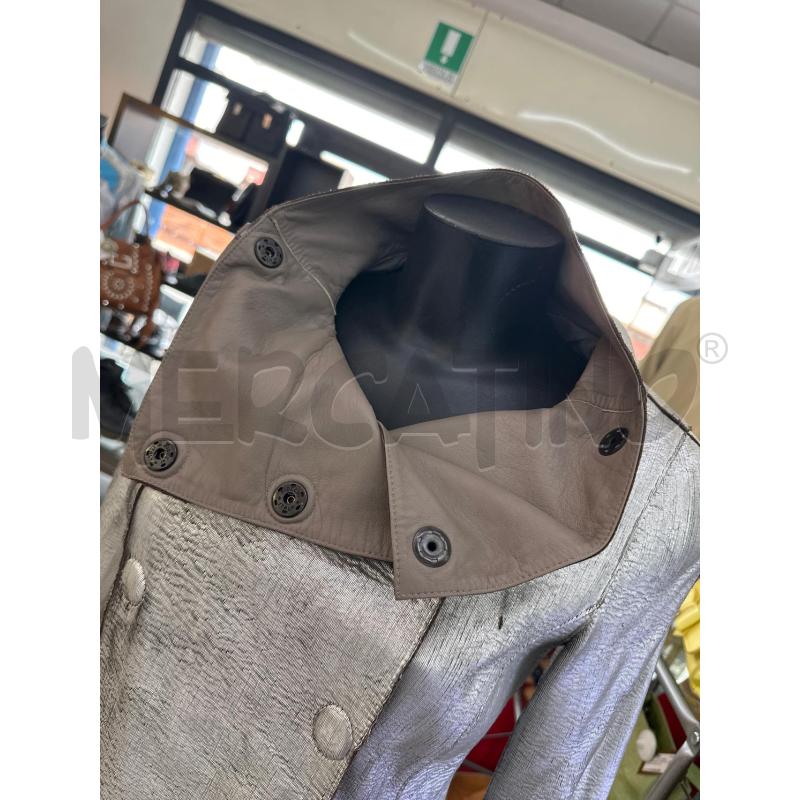 GIACCA DONNA EMPORIO ARMANI PELLE ARGENT FANGO | Mercatino dell'Usato Roma tor tre teste 4