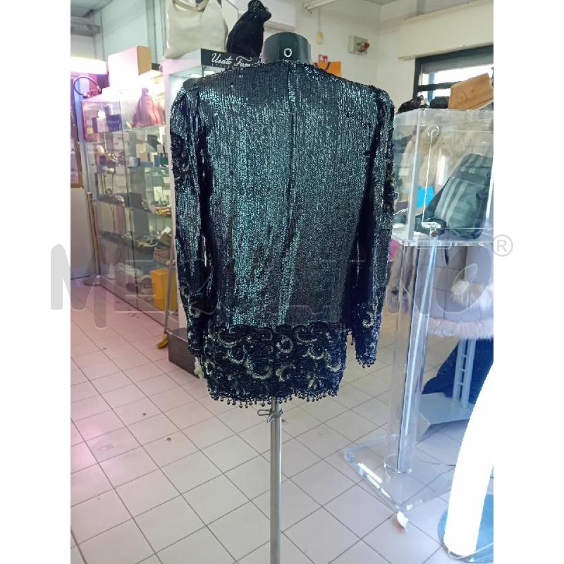 GIACCA DONNA SARTORIALE PAILLETTES GRIGIO PERLINE PAILLETTES | Mercatino dell'Usato Roma tor tre teste 3