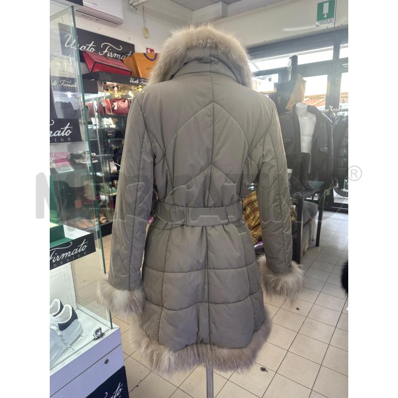 GIACCONE DONNA BEIGE TRAPUNT COLLO/MANICHE RIF PELO  | Mercatino dell'Usato Roma tor tre teste 4
