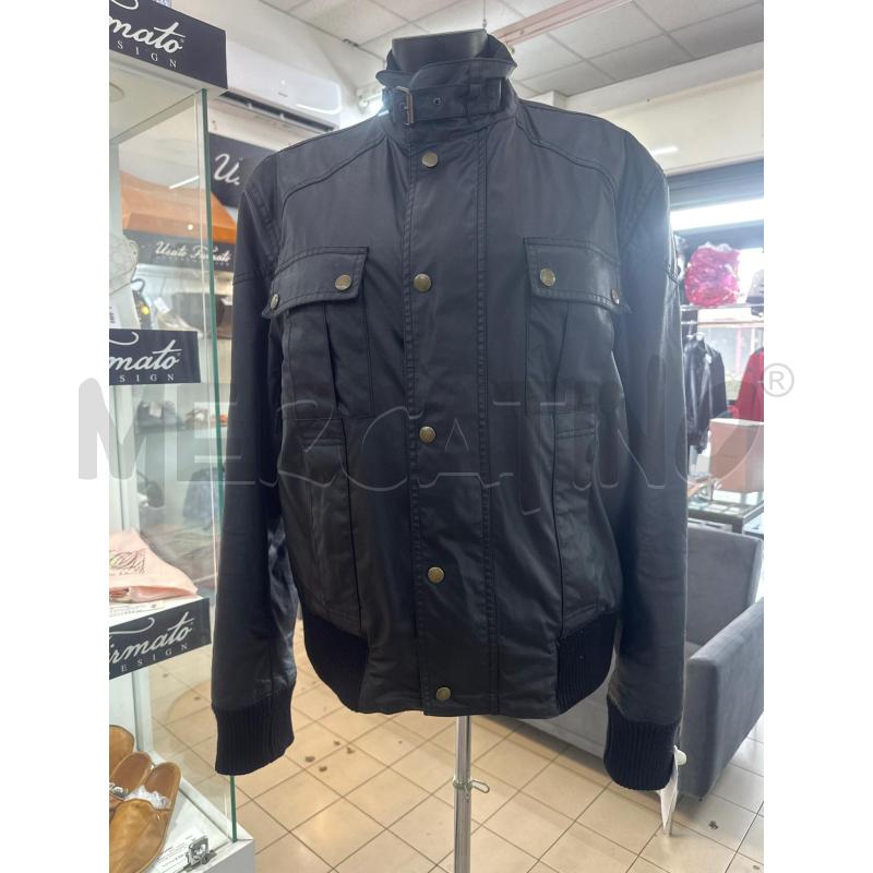 GIACCONE UOMO BELSTAFF NERO INT TRAPUNT BEIGE  | Mercatino dell'Usato Roma tor tre teste 1