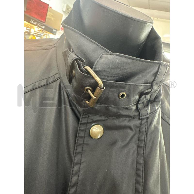 GIACCONE UOMO BELSTAFF NERO INT TRAPUNT BEIGE  | Mercatino dell'Usato Roma tor tre teste 2