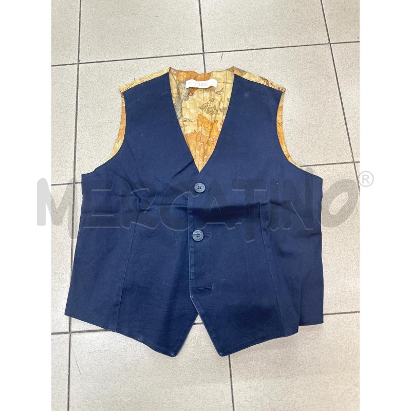 GILET BAMBINO PRIMA CLASSE BLU RETRO GEO | Mercatino dell'Usato Roma tor tre teste 1
