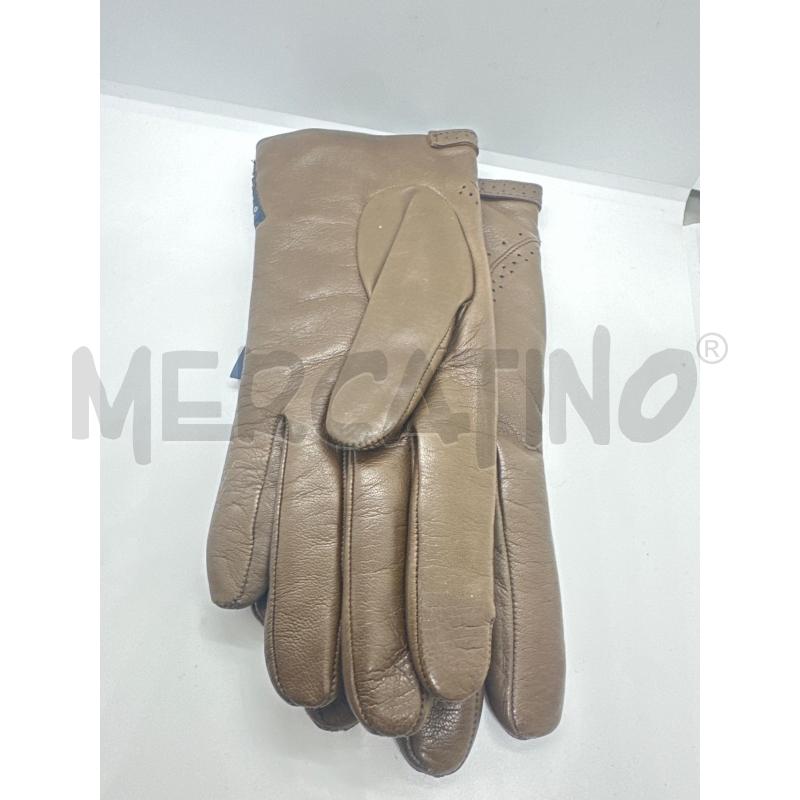 GUANTI PELLE ARMANI JEANS MARRONE CAFFE  | Mercatino dell'Usato Roma tor tre teste 2
