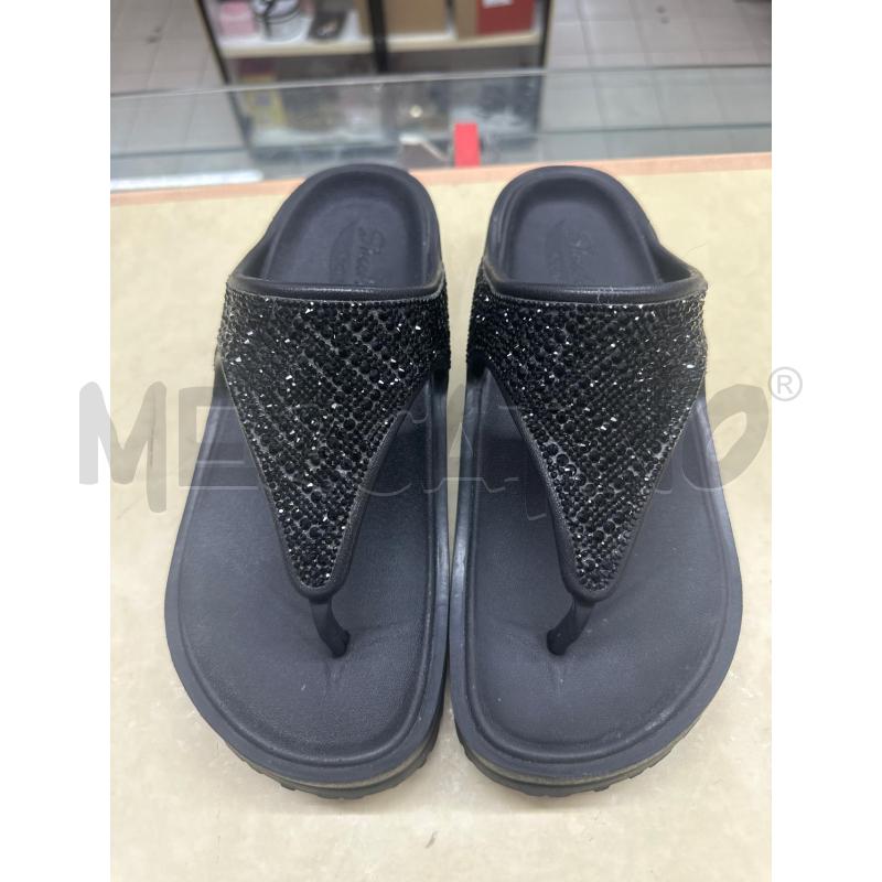 INFRADITO DONNA SKECHERS NERO STRASS | Mercatino dell'Usato Roma tor tre teste 1