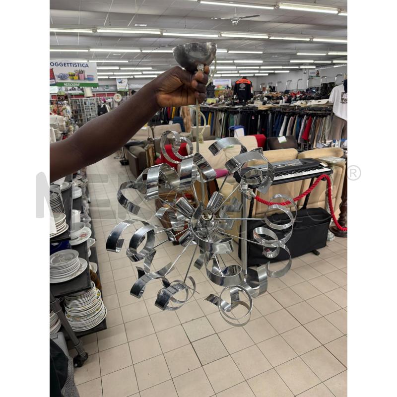 LAMPADARIO CROMO FIOCCHI | Mercatino dell'Usato Roma tor tre teste 1