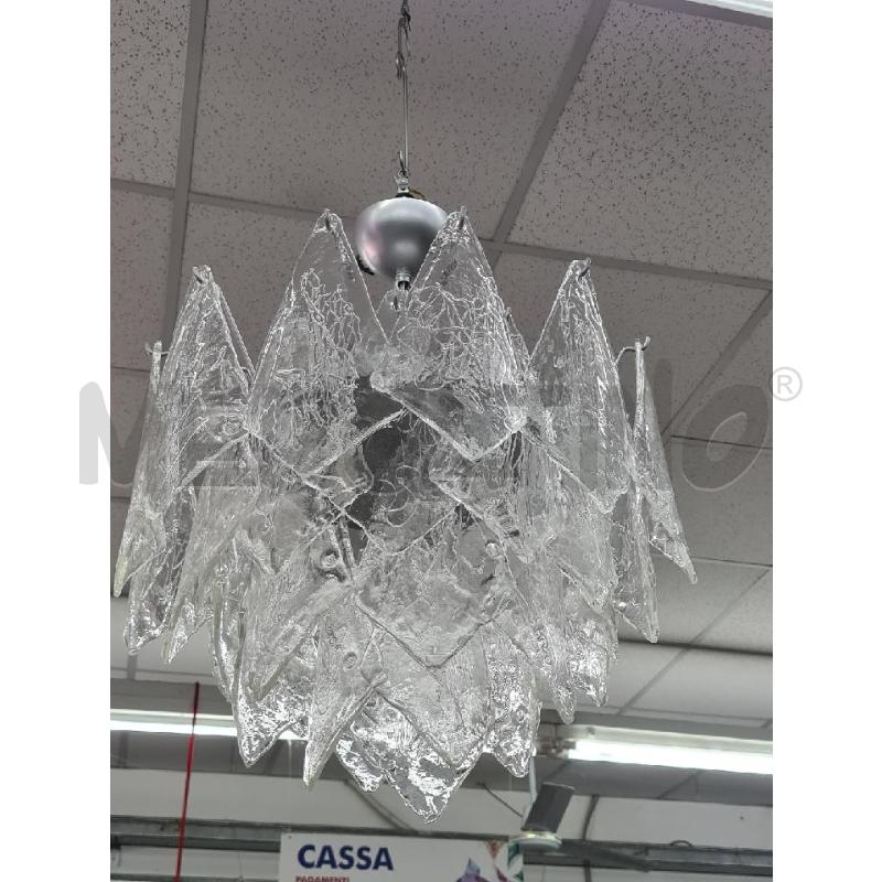 LAMPADARIO MURANO BIANCO | Mercatino dell'Usato Roma tor tre teste 3