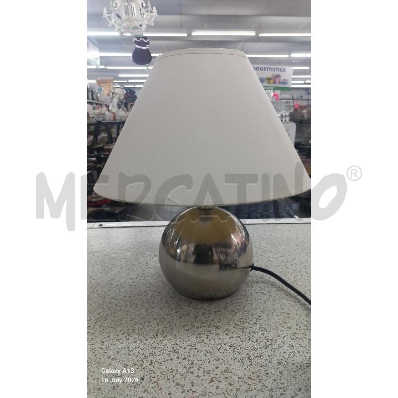 LAMPADA BASE ACCIAIO | Mercatino dell'Usato Roma tor tre teste 1