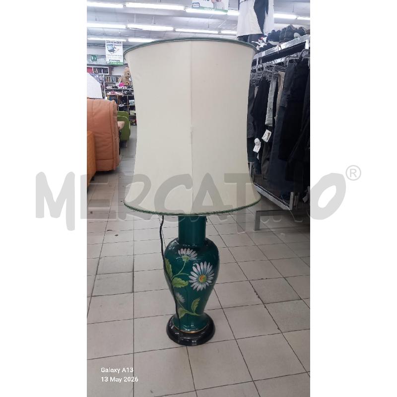 LAMPADA BASE CERAMICA VERDE | Mercatino dell'Usato Roma tor tre teste 1