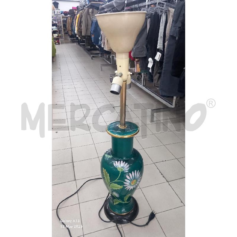 LAMPADA BASE CERAMICA VERDE | Mercatino dell'Usato Roma tor tre teste 2