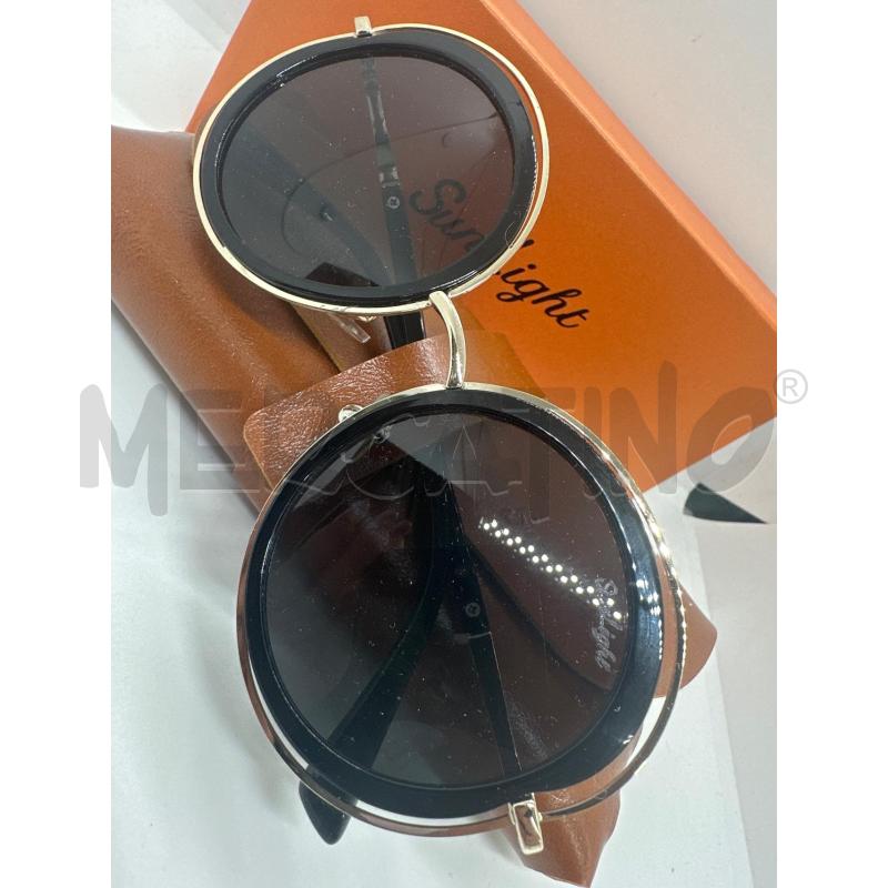 OCCHIALI DONNA SUNLIGHT TONDO NERO RIF DORATE | Mercatino dell'Usato Roma tor tre teste 2