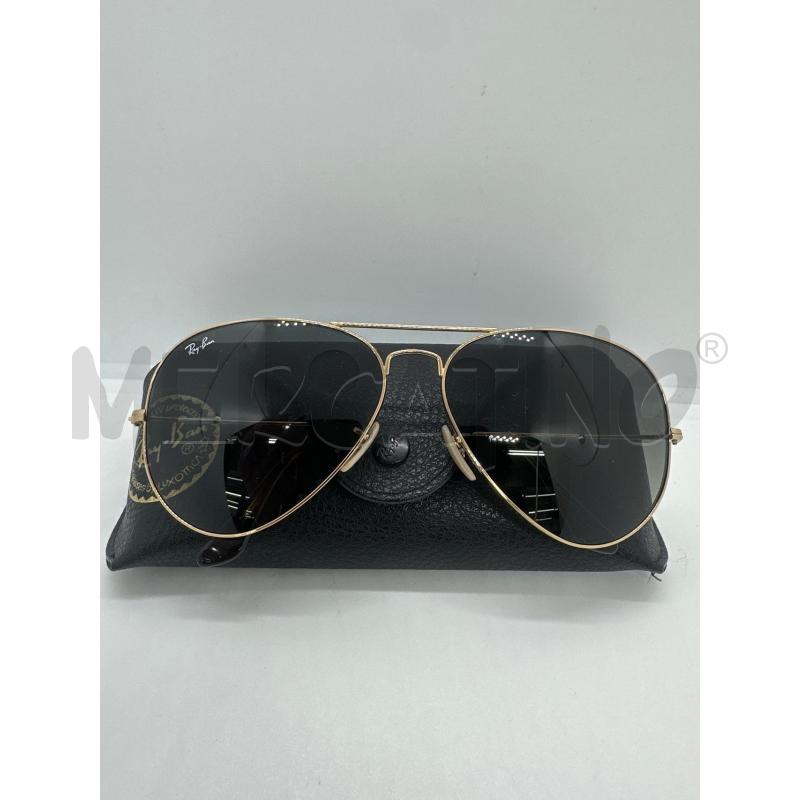 OCCHIALI UOMO AVIATOR NERO MONTAT DORATA | Mercatino dell'Usato Roma tor tre teste 1
