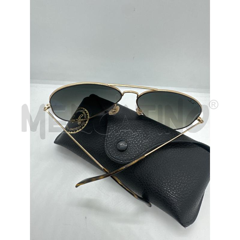 OCCHIALI UOMO AVIATOR NERO MONTAT DORATA | Mercatino dell'Usato Roma tor tre teste 3