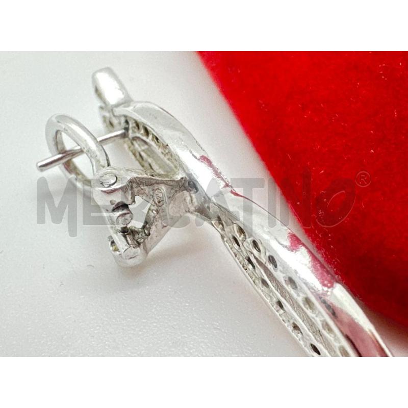 ORECCHINI ARGENTO  STRASS  CHIUSURA CLIP | Mercatino dell'Usato Roma tor tre teste 4