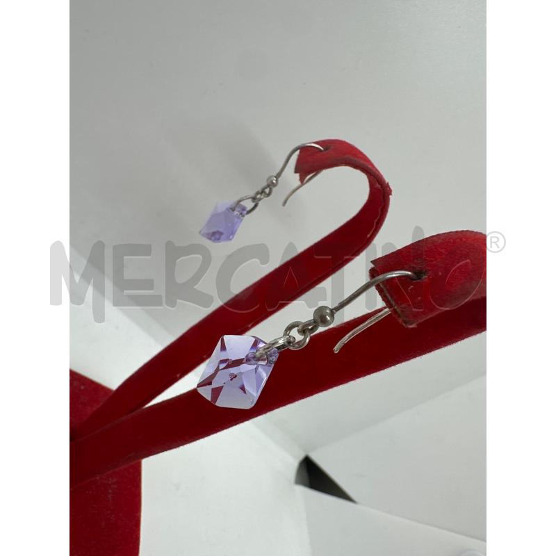 ORECCHINI MONACHELLA CRISTALL VIOLA | Mercatino dell'Usato Roma tor tre teste 3