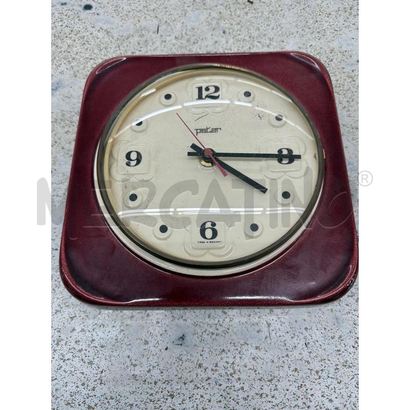 OROLOGIO DA PARETE CERAMICA ANNI 60 | Mercatino dell'Usato Roma tor tre teste 1