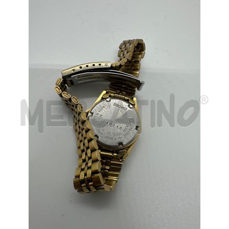 OROLOGIO DA POLSO SEIKO SQ100 DORATO | Mercatino dell'Usato Roma tor tre teste 3