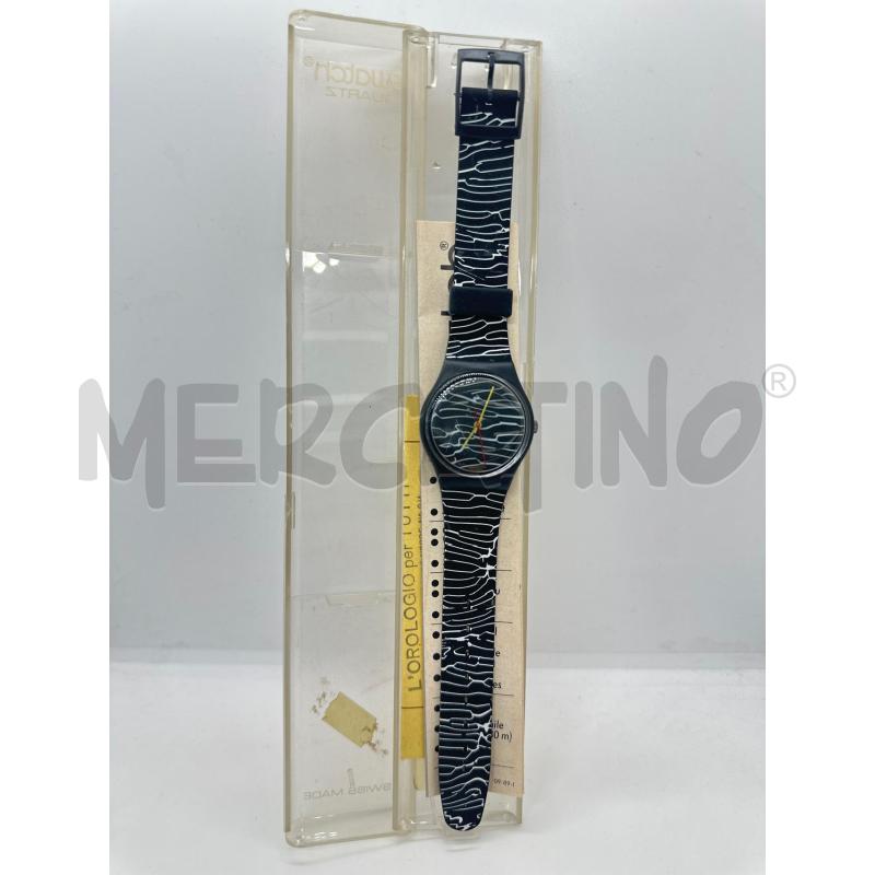 OROLOGIO DA POLSO SWATCH ZEBRATO NERO | Mercatino dell'Usato Roma tor tre teste 1