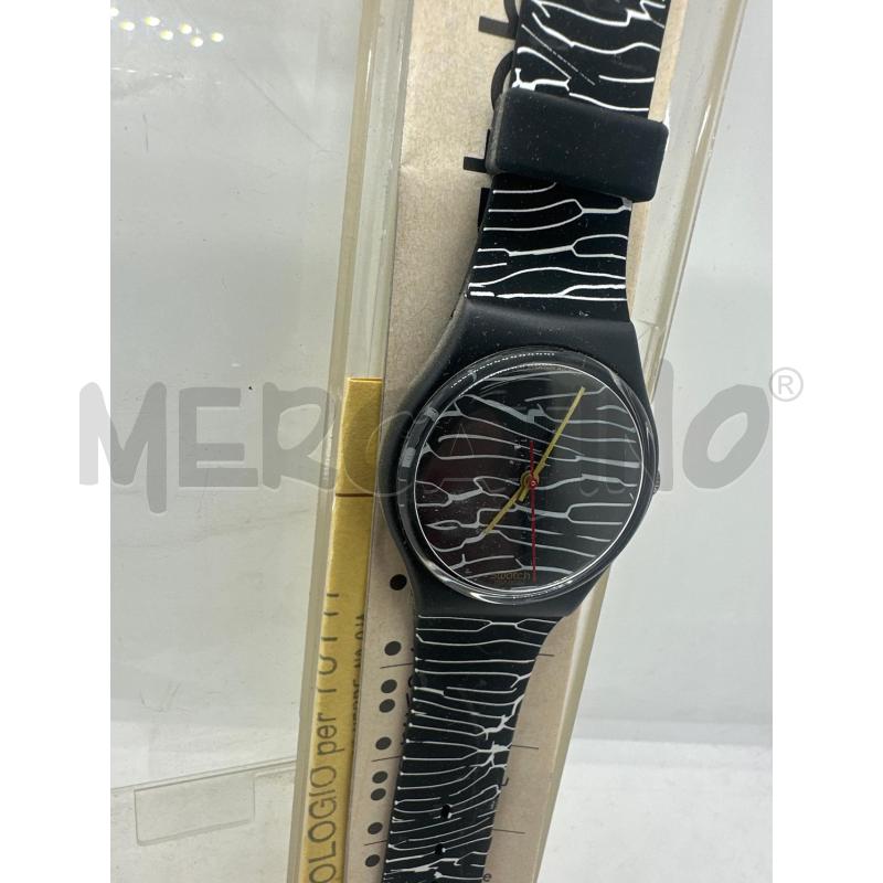 OROLOGIO DA POLSO SWATCH ZEBRATO NERO | Mercatino dell'Usato Roma tor tre teste 2