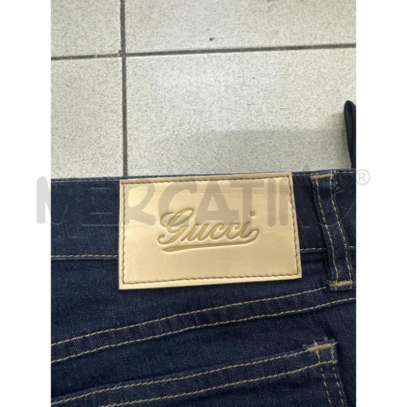 PANTALONE DONNA  GUCCI  BAGNO SCURO FINITURE AVANA  | Mercatino dell'Usato Roma tor tre teste 5