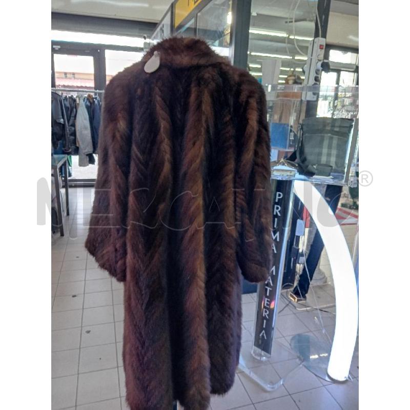 PELLICCIA DONNA LUNGA CODE VISONE MARRONE | Mercatino dell'Usato Roma tor tre teste 3
