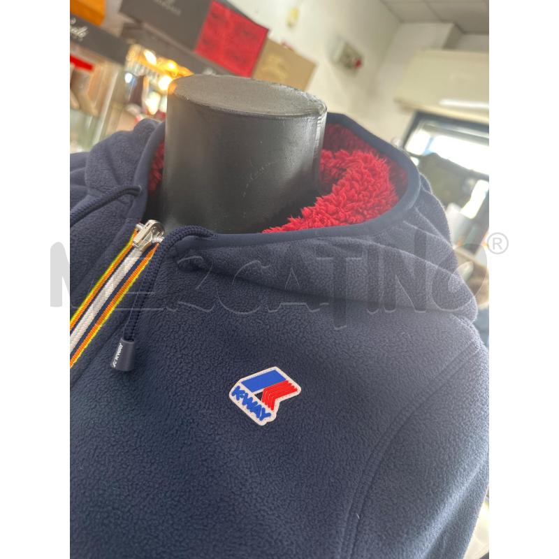 PILE UOMO KWAY BLU INT ROSSO | Mercatino dell'Usato Roma tor tre teste 2