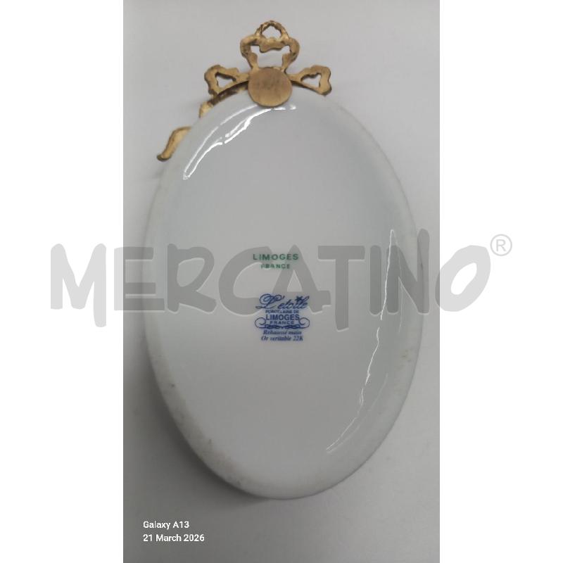 PLACCA LIMOGES OVALE PICCOLA | Mercatino dell'Usato Roma tor tre teste 2