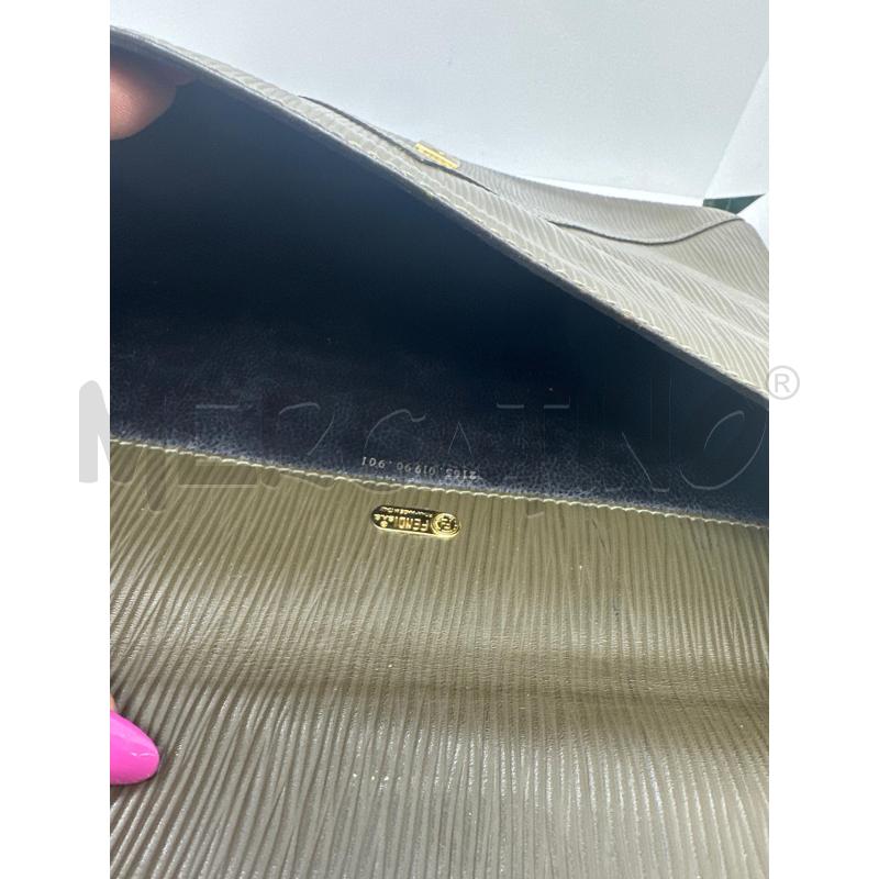 POCHETTE FENDI SAS VERDE OLIVA RIGHETTE | Mercatino dell'Usato Roma tor tre teste 4