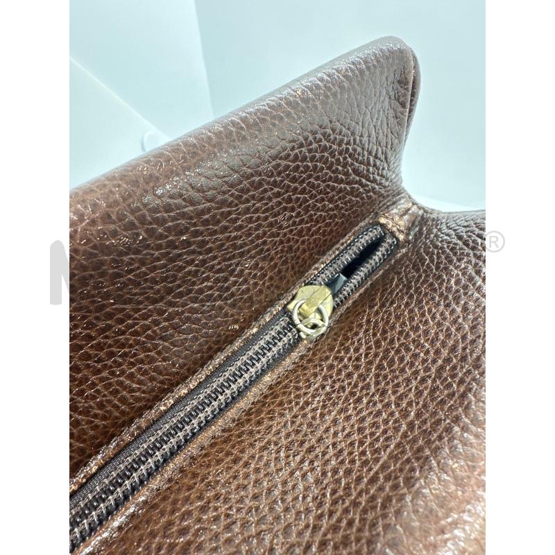 POCHETTE GIANNI VERSACE VINTAGE PELLE MARRONE | Mercatino dell'Usato Roma tor tre teste 4