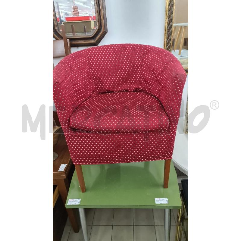 POLTRONCINA POZZETTO ROSSA | Mercatino dell'Usato Roma tor tre teste 1