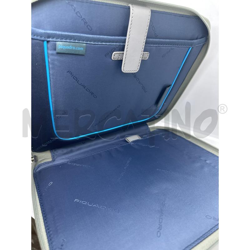 PORTA DOCUMENTI PIQUADRO VERDINO GRIGIO | Mercatino dell'Usato Roma tor tre teste 3